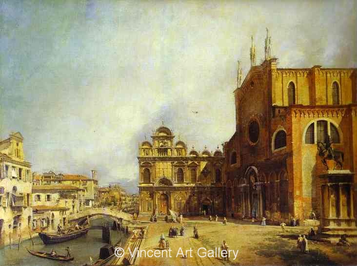 A4249, CANALETTO, Santi Giovanni e Paolo and the Scualo of San Marco